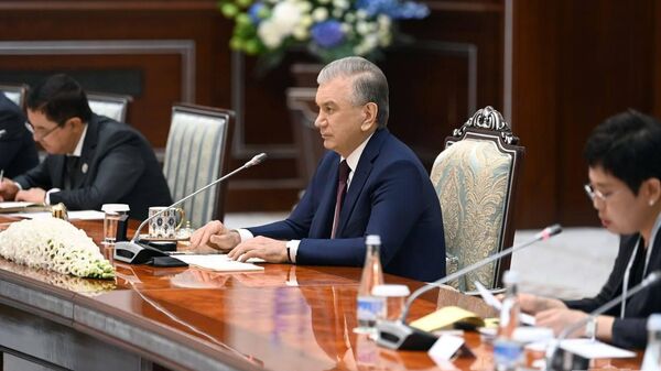 Встреча президентов Узбекистана и Южной Кореи в арсширенном составе - Sputnik Узбекистан