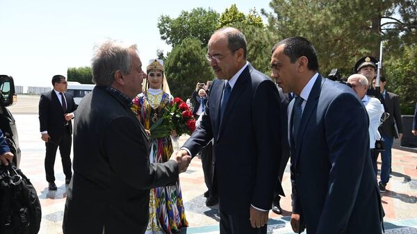 Генеральный секретарь ООН прибыл в Узбекистан - Sputnik Узбекистан