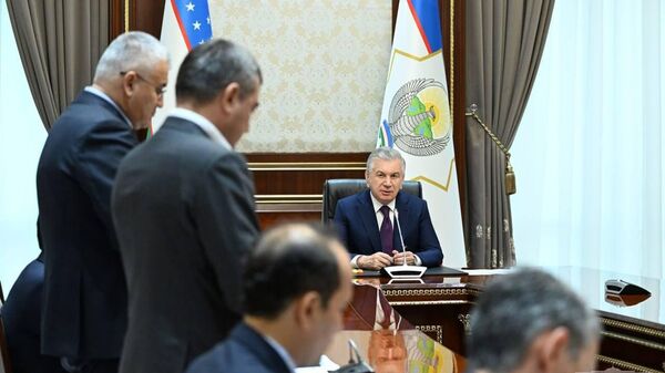 Президент Шавкат Мирзиёев 1 июля ознакомился с отчетом о мерах по повышению энергоэффективности в отраслях и регионах. - Sputnik Узбекистан