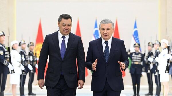 Видеомост по итогам госвизита президента Кыргызстана в Узбекистан - Sputnik Ўзбекистон