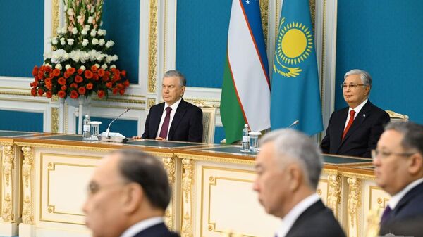 Главы государств приняли участие в церемонии запуска совместных проектов - Sputnik Узбекистан
