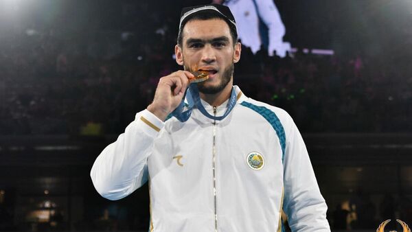 Lazizbek Mullojonov - chempion letnix Olimpiyskix igr Parij-2024 - Sputnik O‘zbekiston