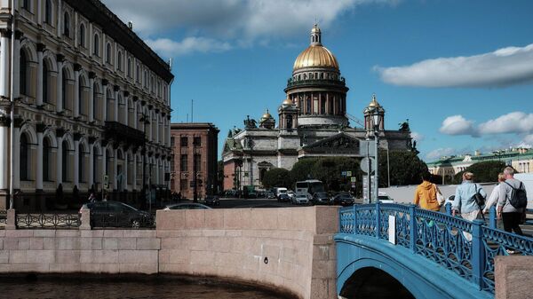 Синий мост и Исаакиевский собор - Sputnik Ўзбекистон