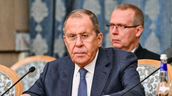 Ministr inostrannix del RF Sergey Lavrov na VI zasedanii moskovskogo formata konsultatsiy po Afganistanu - Sputnik O‘zbekiston