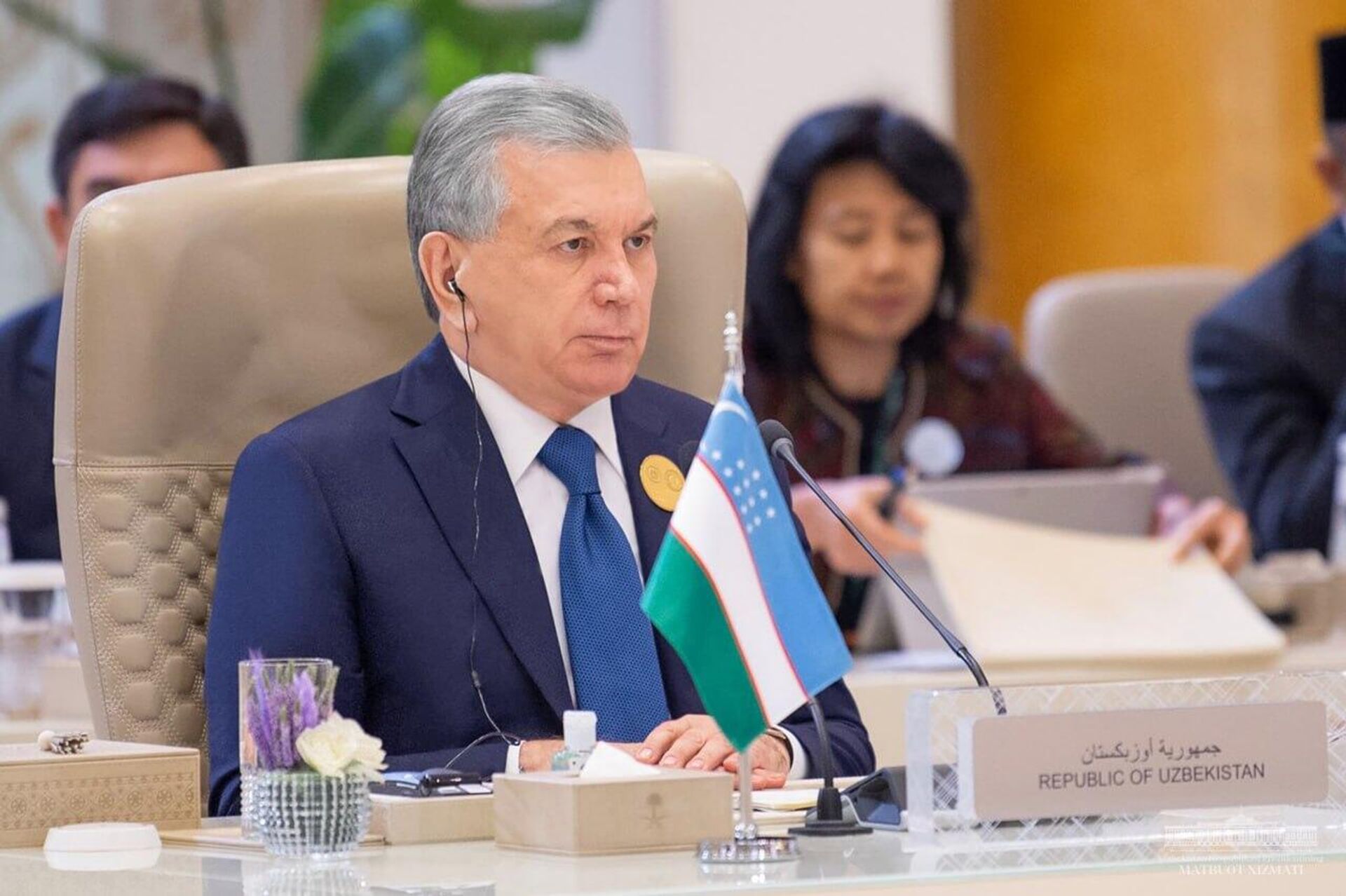 Prezident Respubliki Uzbekistan Shavkat Mirziyoyev vistupil na vneocherednom arabo-islamskom sammite. - Sputnik O‘zbekiston, 1920, 12.11.2024