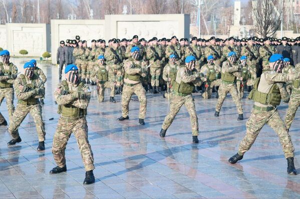 Военные продемонстрировали мастерство рукопашного боя и выучку почетного караула - Sputnik Узбекистан