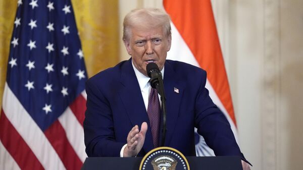 Президент Дональд Трамп  - Sputnik Ўзбекистон