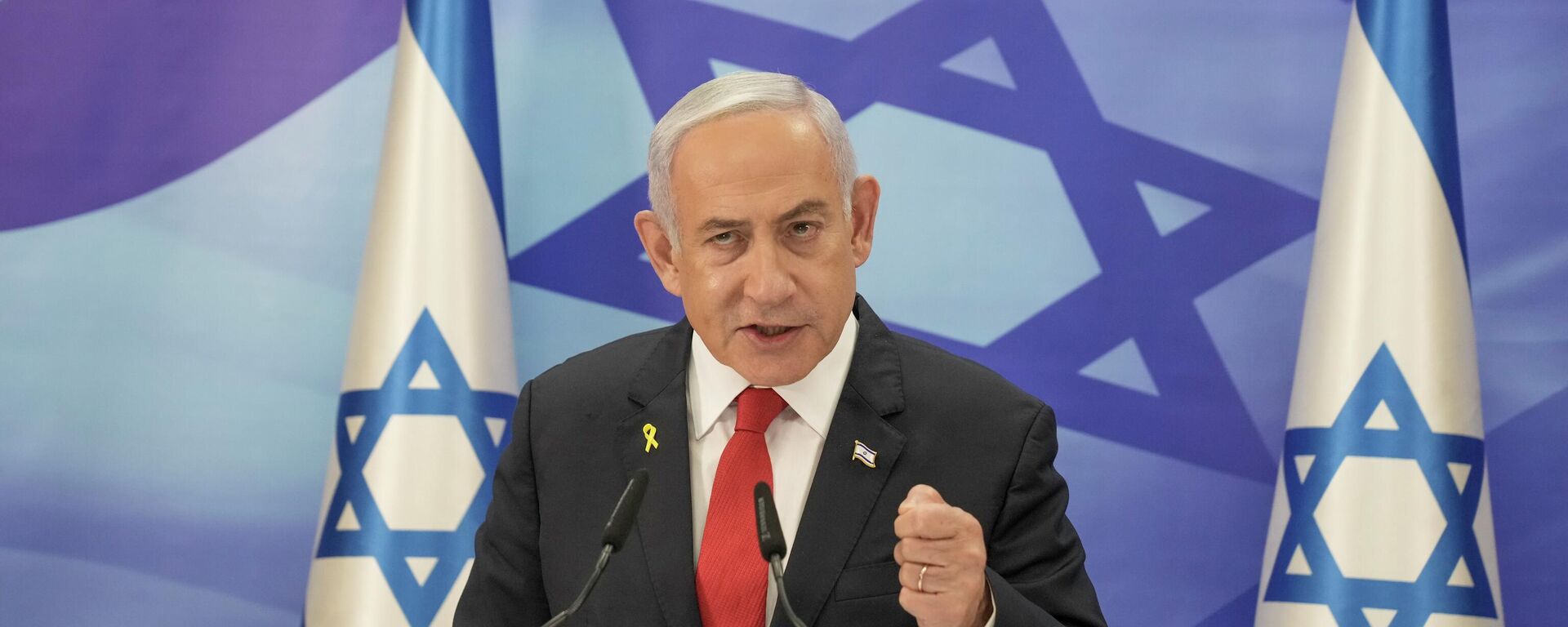 Premyer-ministr Izrailya Binyamin Netanyaxu - Sputnik O‘zbekiston, 1920, 17.02.2025