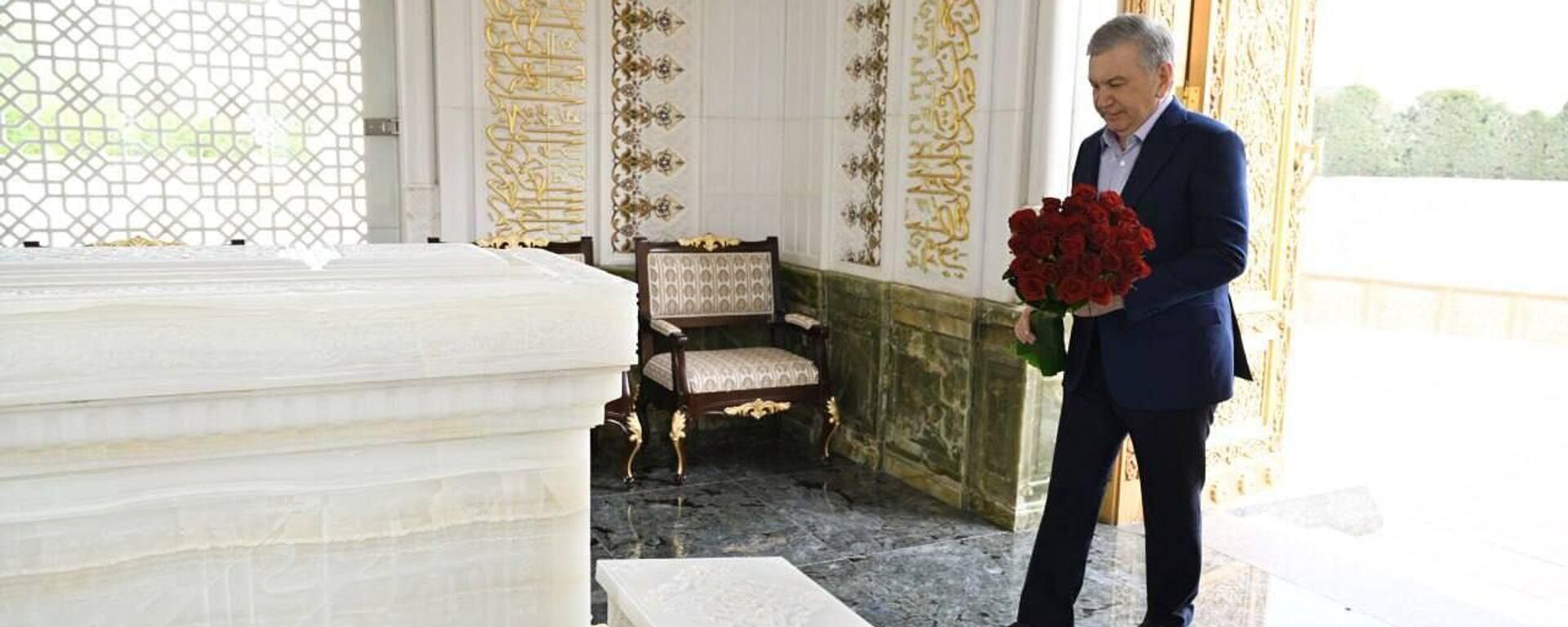 Prezident Shavkat Mirziyoyev posetil memorialniy kompleks Xazrati Xizr i mejdunarodniy turisticheskiy sentr Velikiy shelkoviy put - Sputnik O‘zbekiston, 1920, 22.03.2025