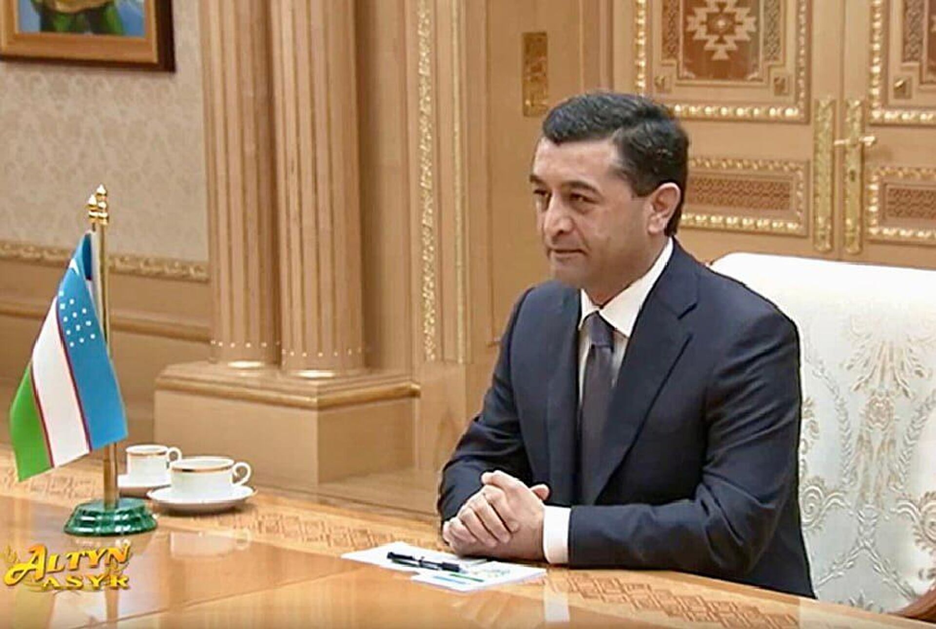 В Ашхабаде Президент Туркменистана Сердар Бердымухамедов принял Бахтиера Саидова - Sputnik Узбекистан, 1920, 28.03.2025