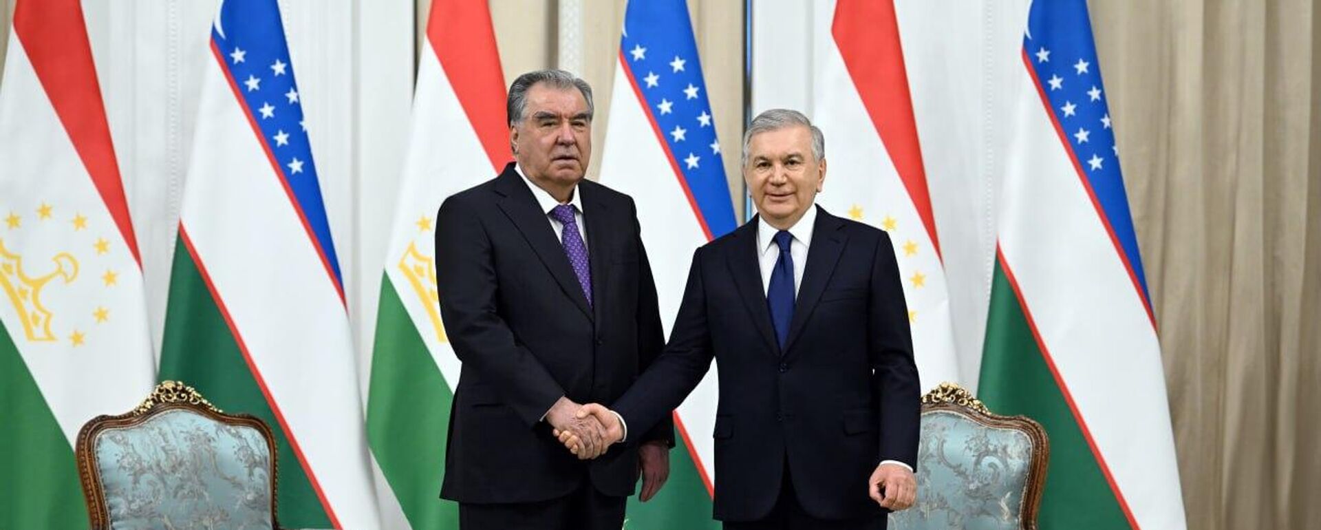 Встреча Президента Республики Узбекистан Шавката Мирзиёева и Президента Кыргызской Республики Садыра Жапарова - Sputnik Ўзбекистон, 1920, 05.10.2025