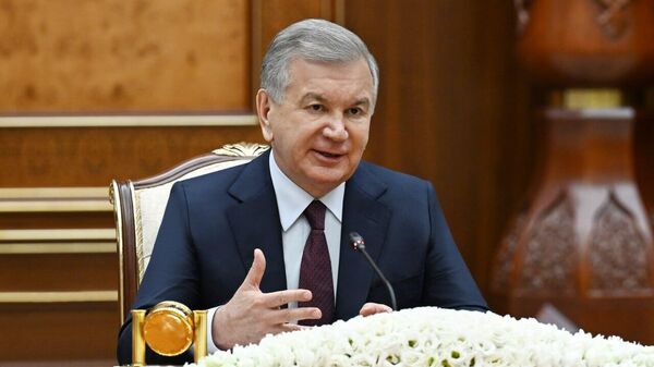 Президент Республики Узбекистан Шавкат Мирзиёев принял делегацию Турецкой Республики во главе с вице-президентом Джевдетом Йылмазом - Sputnik Ўзбекистон