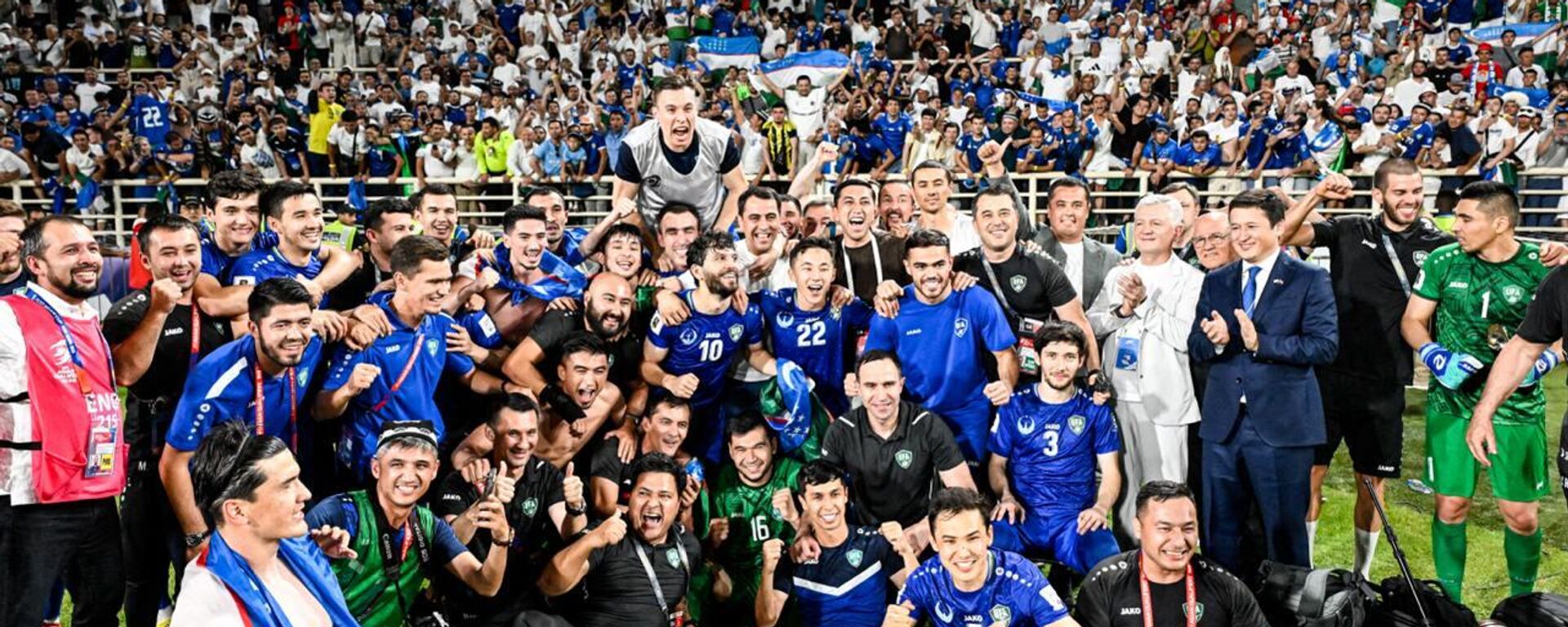Sbornaya Uzbekistana po futbolu vpervie v istorii vishla v finalnuyu chast chempionata mira 2026. - Sputnik O‘zbekiston, 1920, 06.06.2025
