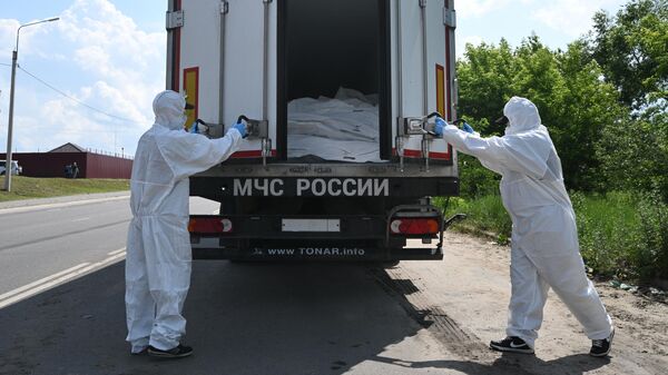 Рефрижераторы с телами военнослужащих ВСУ - Sputnik Ўзбекистон