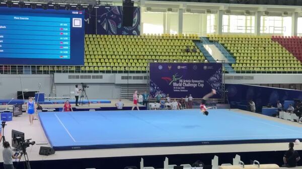 В Ташкенте впервые прошел этап Кубка мира по спортивной гимнастике World Challenge Cup - Sputnik Узбекистан