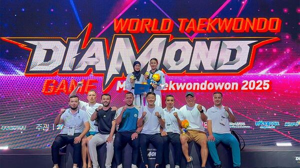 Узбекские таэквондистки завоевали золото на турнире World Diamond Games. - Sputnik Узбекистан