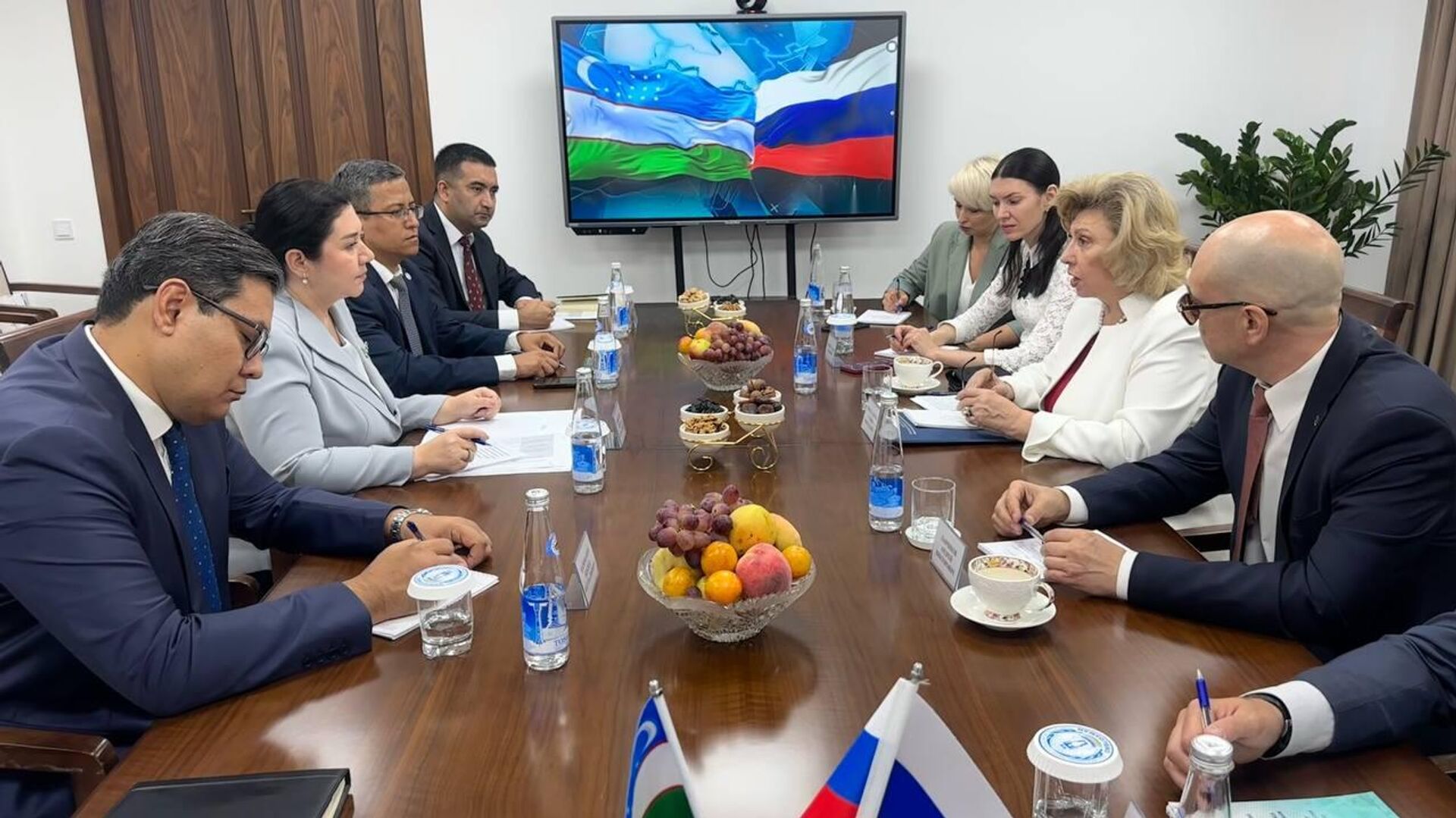 Уполномоченные по правам человека Узбекистана и России провели встречу в Ташкенте Уполномоченные по правам человека Узбекистана и России провели встречу в Ташкенте - Sputnik Узбекистан, 1920, 29.07.2025