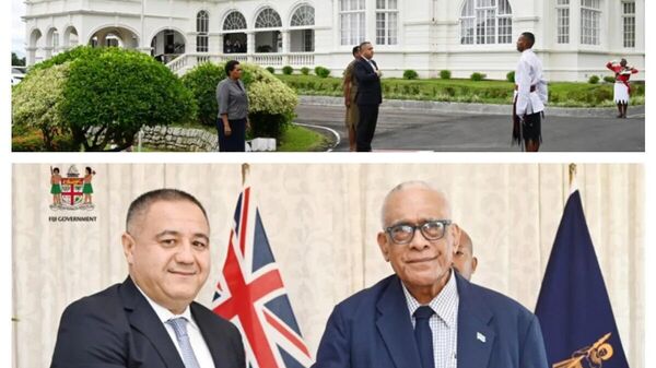 🟠 Посол Узбекистана Мухсинходжа Абдурахманов вручил верительные грамоты Президенту Фиджи Рату Наикаме Тавакеколати Лалабалаву - Sputnik Узбекистан