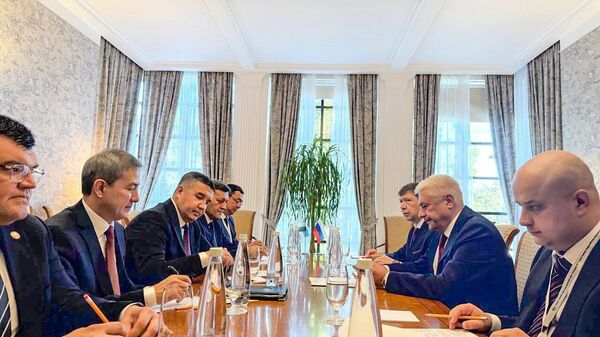  Владимир Колокольцев и Азиз Ташпулатов обсудили вопросы российско-узбекистанского сотрудничества в правоохранительной сфере - Sputnik Узбекистан