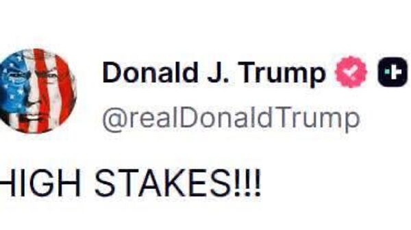Трамп написал СТАВКИ ВЫСОКИ на своей странице в соцсети Truth - Sputnik Узбекистан