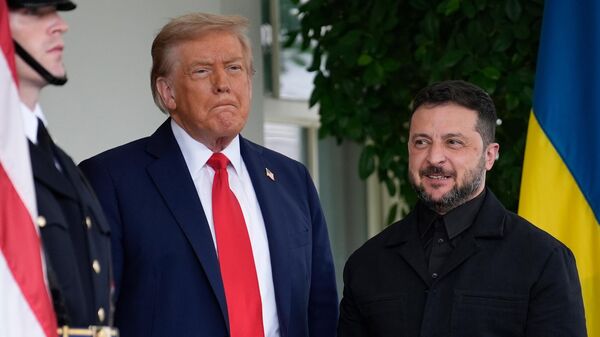 Зеленский прибыл в Белый дом на встречу с президентом США Трампом - Sputnik Ўзбекистон