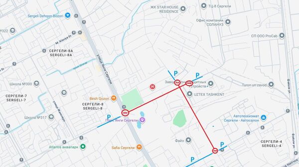 В Ташкенте перекроют несколько улиц в Сергейлийском районе - Sputnik Узбекистан