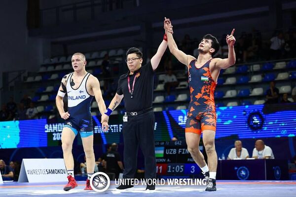 Выступление сборной Узбекистана на юниорском чемпионате мира по спортивной борьбе (U20). - Sputnik Ўзбекистон