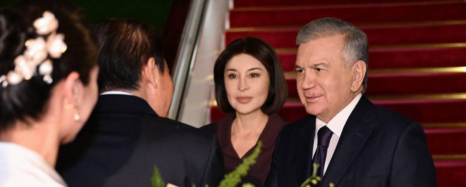 Президент Узбекистан Шавкат Мирзиёев вместе с супругой прибыл с официальным визитом в город Тяньцзинь.  - Sputnik Узбекистан, 1920, 31.08.2025