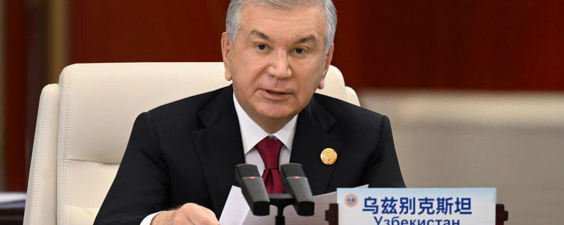 Президент Узбекистана Шавкат Мирзиёев принял участие в очередном заседании Совета глав государств-членов ШОС в городе Тяньцзине - Sputnik Ўзбекистон, 1920, 01.09.2025