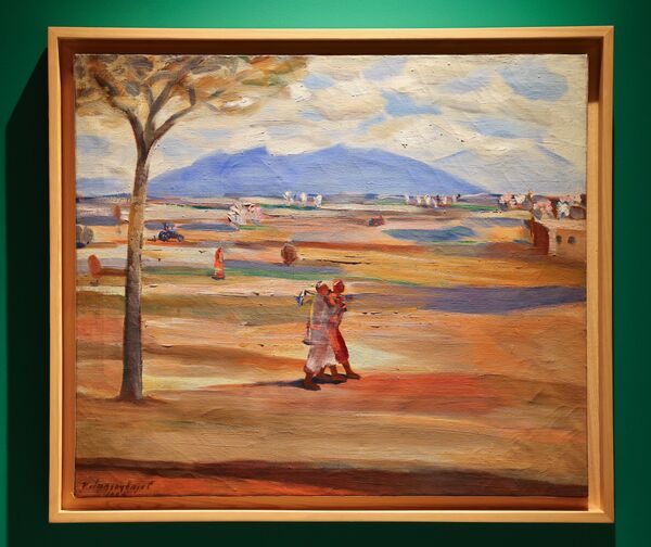 &quot;На работу&quot; 1935 год. Холст, масло Государственный музей искусств Республики Каракалпакстан имени И.В. Савицкого, Нукус - Sputnik Узбекистан