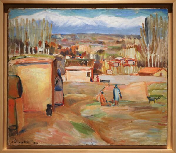 &quot;Этюд. Осенний мотив&quot; 1934 год. Государственный музей искусств Республики Узбекистан, Ташкент. - Sputnik Узбекистан