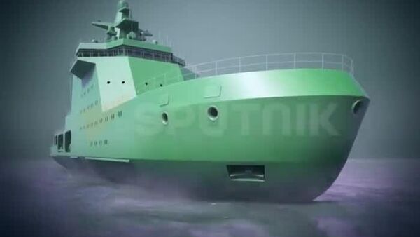 Первый в мире боевой ледокол – в Североморске прошла церемония передачи ВМФ РФ ледокольного патрульного корабля Иван Папанин - Sputnik Узбекистан