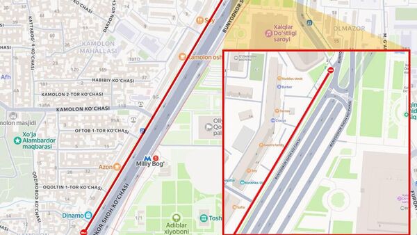 Из-за проведения мероприятия на новой гастроулице Бунёдкор в Ташкенте ограничат движение для транспорта - Sputnik Узбекистан