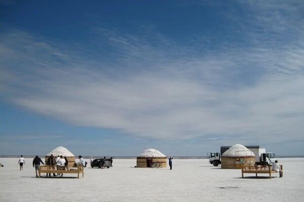 На солончаке Барсакелмес прошел первый арт-фестиваль YONAR - Sputnik Узбекистан