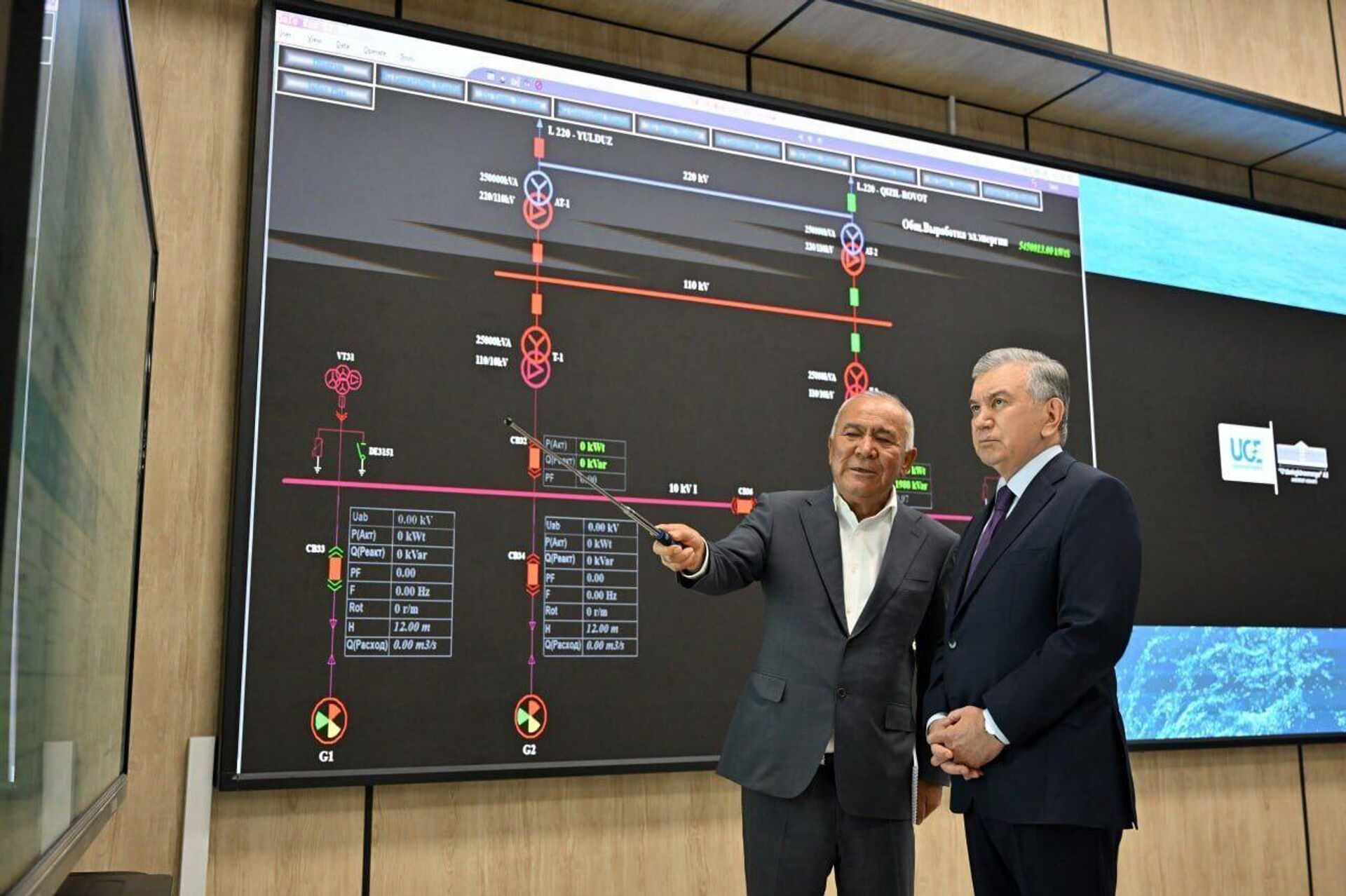 Шавкат Мирзиёев ознакомился первой электростанцией Нарынского каскада ГЭС - Sputnik Узбекистан, 1920, 17.09.2025