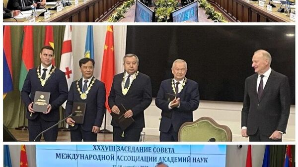 Президент АН Узбекистана Шавкат Аюпов и вице-президент Сирожиддин Мирзаев удостоены звания академиков Международной ассоциации академий наук - Sputnik Узбекистан