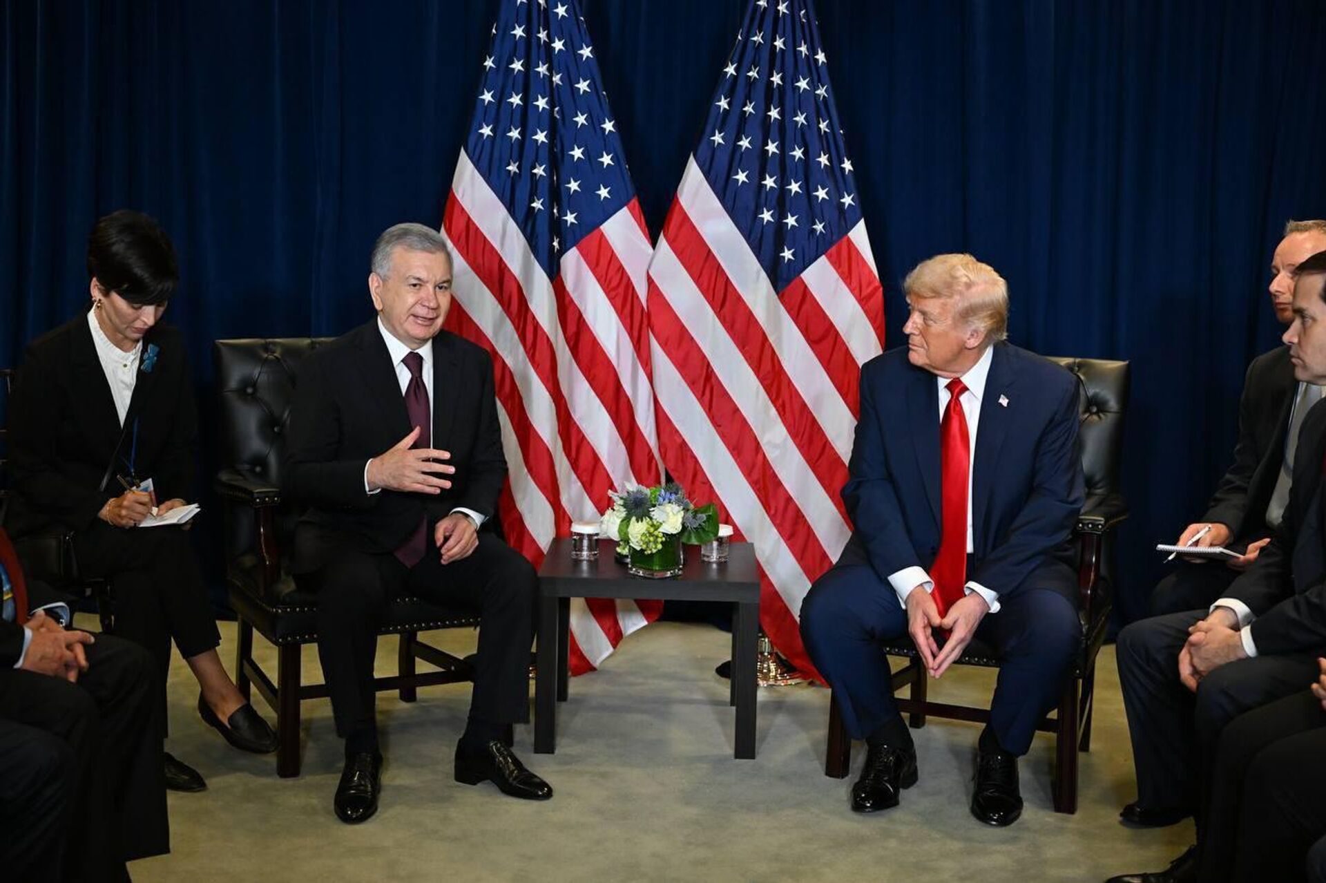 Президенты Узбекистана и США наметили приоритеты стратегического партнёрства. - Sputnik Узбекистан, 1920, 24.09.2025