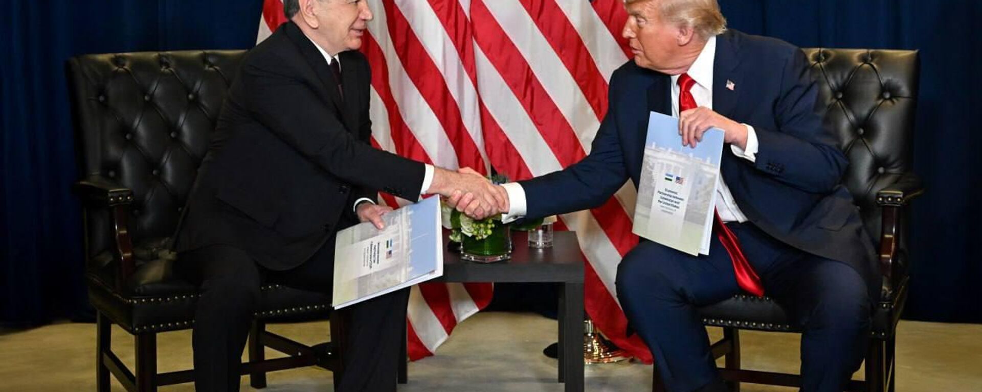 Президенты Узбекистана и США наметили приоритеты стратегического партнерства. Президенты Узбекистана и США наметили приоритеты стратегического партнерства. - Sputnik Узбекистан, 1920, 24.09.2025