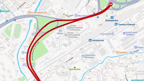 В Ташкенте временно закроют движение на ул - Sputnik Узбекистан