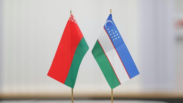 Флаги Узбекистана и Беларусь - Sputnik Узбекистан