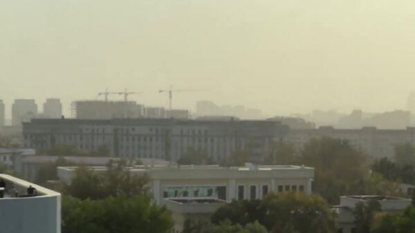 На Ташкент надвигается очередная пыльная буря - Sputnik Узбекистан