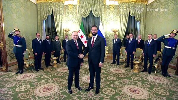 Сирия постарается перезапустить отношения с Россией, заявил Ахмед аш-Шараа на встрече с Владимиром Путиным - Sputnik Узбекистан