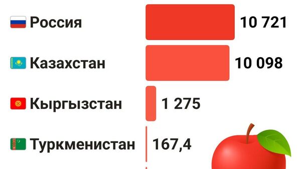 За 8 месяцев текущего года Узбекистан экспортировал более 22 тысяч тонн яблок - Sputnik Узбекистан