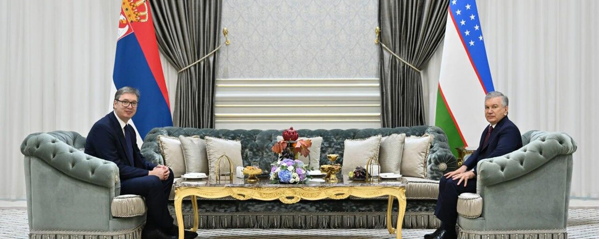 Cостоялись переговоры президента Узбекистана Шавката Мирзиёева и президента Сербии Александра Вучича - Sputnik Ўзбекистон, 1920, 28.10.2025