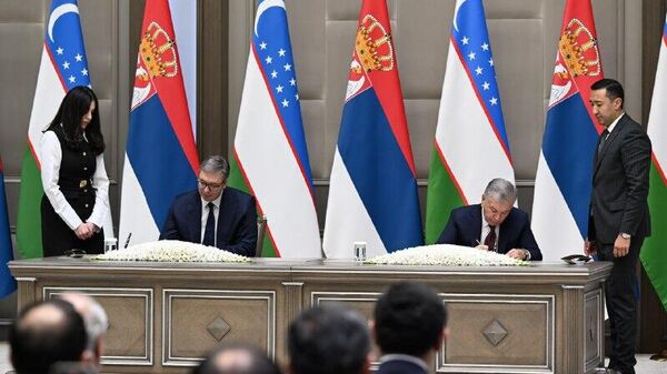 Президенты Узбекистана и Сербии подписали Совместную декларацию - Sputnik Узбекистан