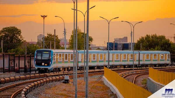 Поезд наземной кольцевой линии метрополитена, г. Ташкент - Sputnik Ўзбекистон