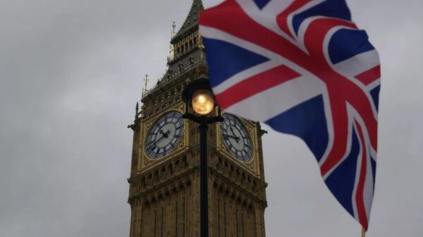 Флаг Великобритании в Лондоне. Архивное фото - Sputnik Узбекистан