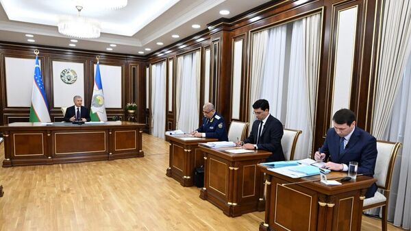 Президент ознакомился с презентацией предложений по повышению эффективности борьбы с киберпреступностью - Sputnik Ўзбекистон