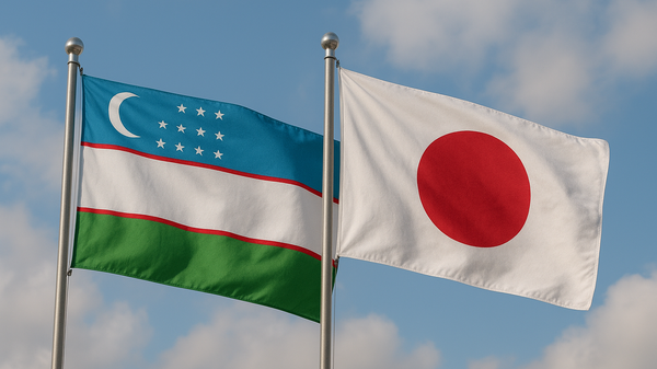 Flagi Uzbekistana i Yaponii - Sputnik O‘zbekiston