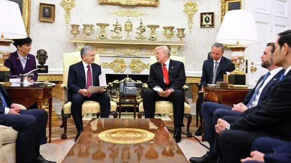 В Белом доме состоялись переговоры Шавката Мирзиёева с Дональдом Трампом - Sputnik Узбекистан